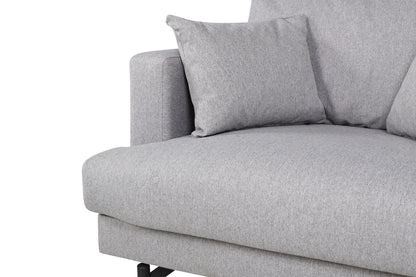 Lænestol Lugano, polyester/stof og metal, 104 x 92 x 82 cm