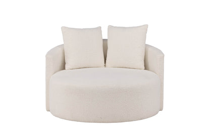 Bodrum 2-personers sofa Ø116 cm i beige/hvid
