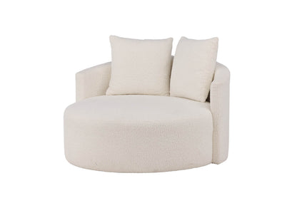 Bodrum 2-personers sofa Ø116 cm i beige/hvid