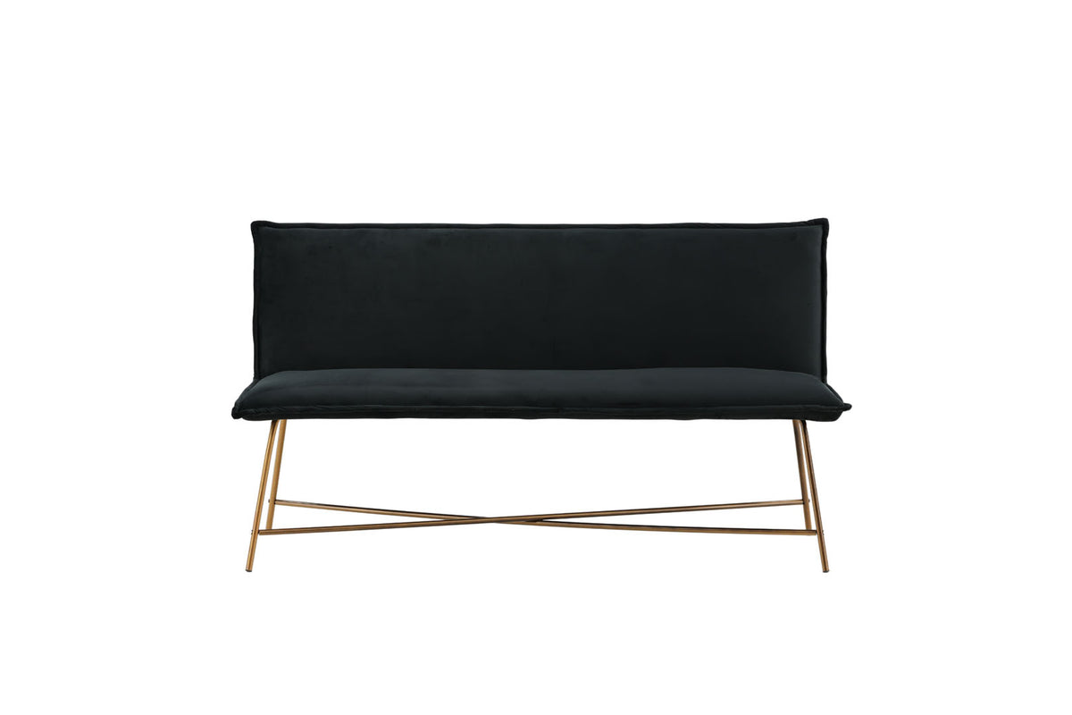 Sevilla 3-personers sofa 160 x 66 cm i sort