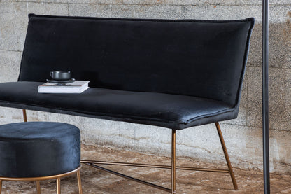 Sevilla 3-personers sofa 160 x 66 cm i sort