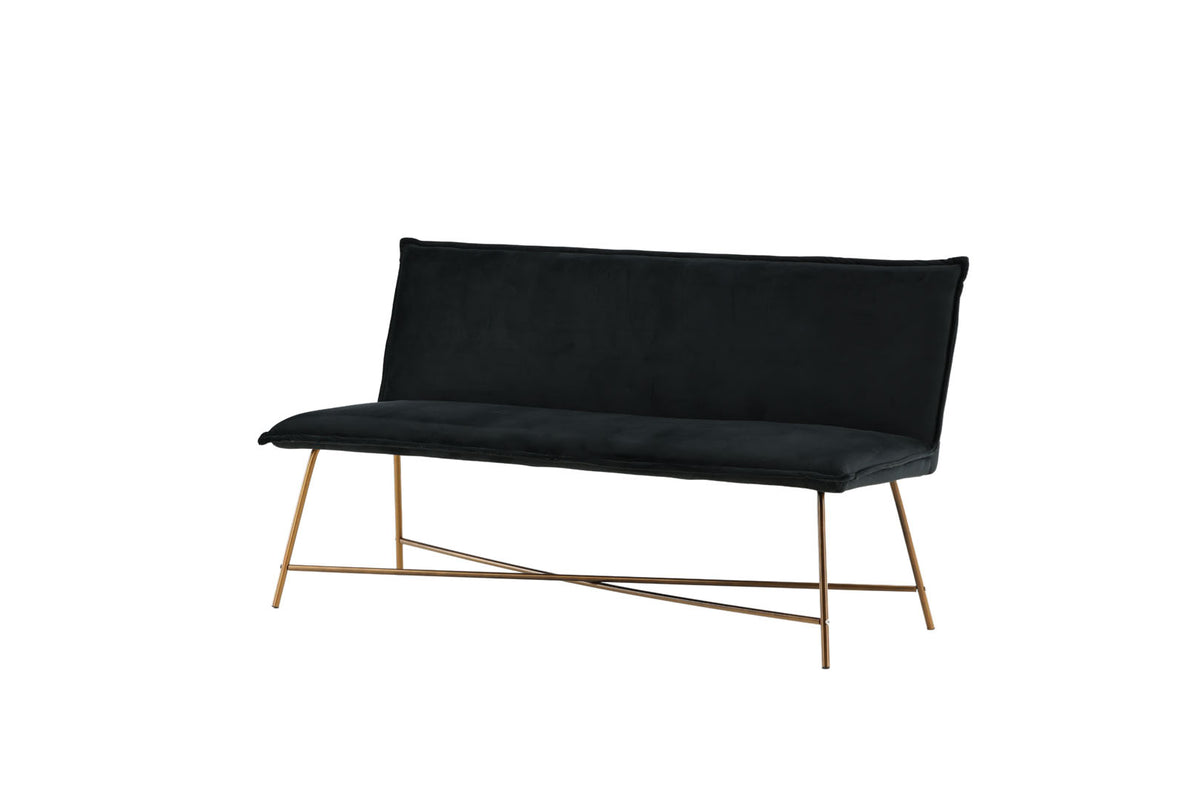 Sevilla 3-personers sofa 160 x 66 cm i sort