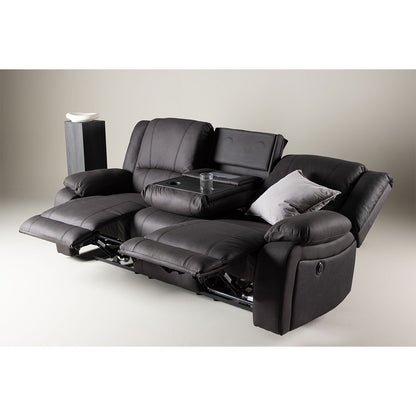 Glasgow 3-personers sofa 218 x 100 cm i sort