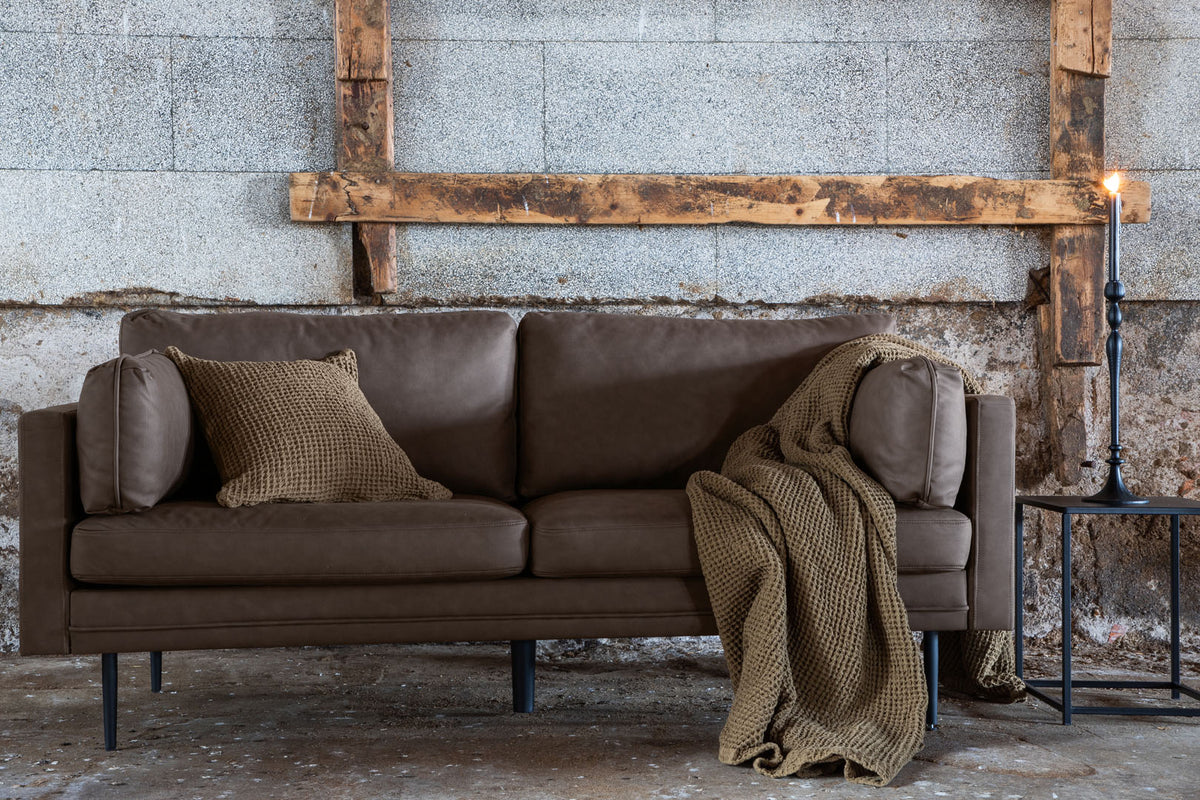 Dublin 3-personers sofa 201 x 90 cm i brun