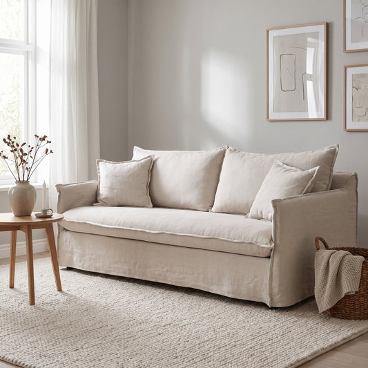 Manila 3-personers sofa 201 x 90 cm i beige