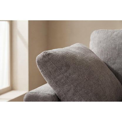 Wien chaiselongsofa med mikrofiberbetræk, højre- eller venstrevendt, inkl. 2 puder - 296 cm bredde