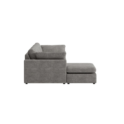 Wien chaiselongsofa med mikrofiberbetræk, højre- eller venstrevendt, inkl. 2 puder - 296 cm bredde