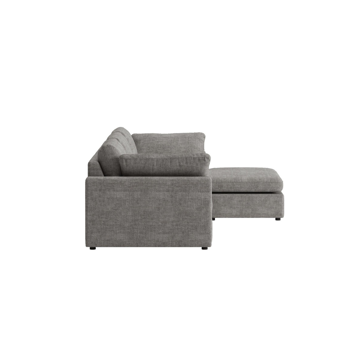 Wien chaiselongsofa med mikrofiberbetræk, højre- eller venstrevendt, inkl. 2 puder - 296 cm bredde