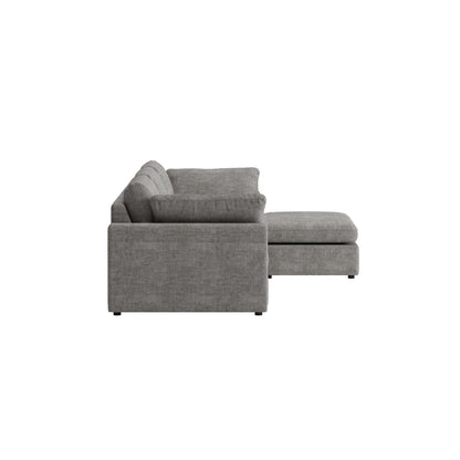 Wien chaiselongsofa med mikrofiberbetræk, højre- eller venstrevendt, inkl. 2 puder - 296 cm bredde