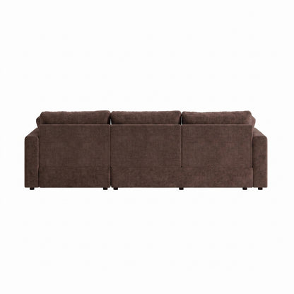 Wien chaiselongsofa med mikrofiberbetræk, højre- eller venstrevendt, inkl. 2 puder - 296 cm bredde
