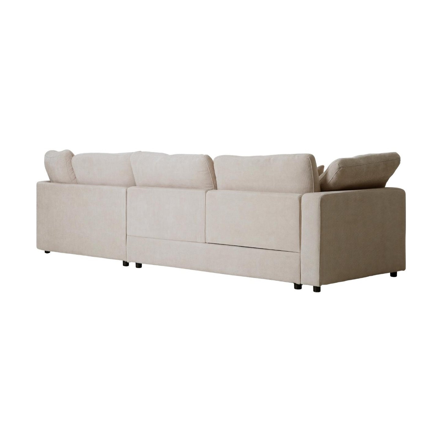 Innsbruck chaiselongsofa i bouclé, højrevendt, inkl. 7 puder - 312 cm bredde