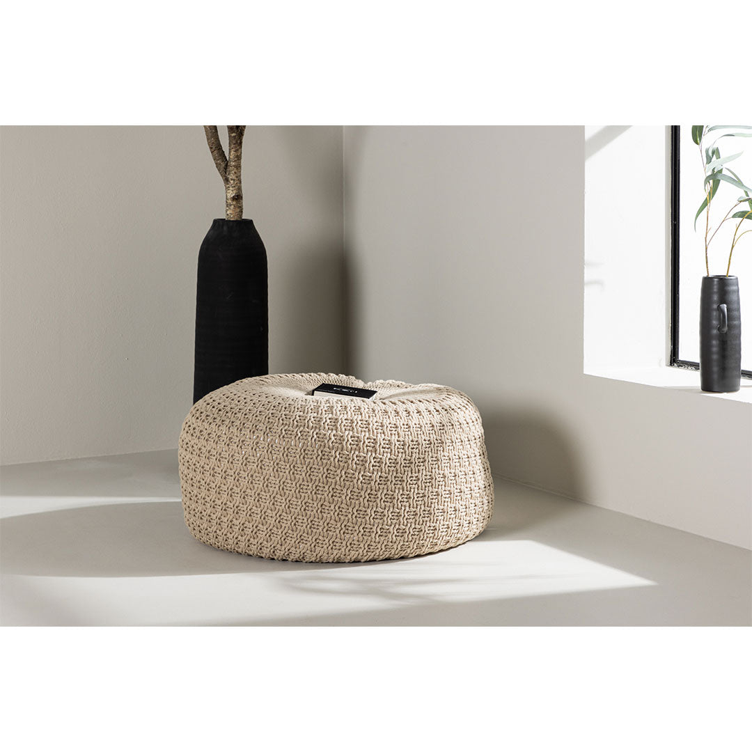 Marseille puf 60 x 35 cm i beige