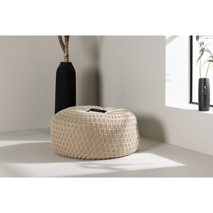 Marseille puf 60 x 35 cm i beige