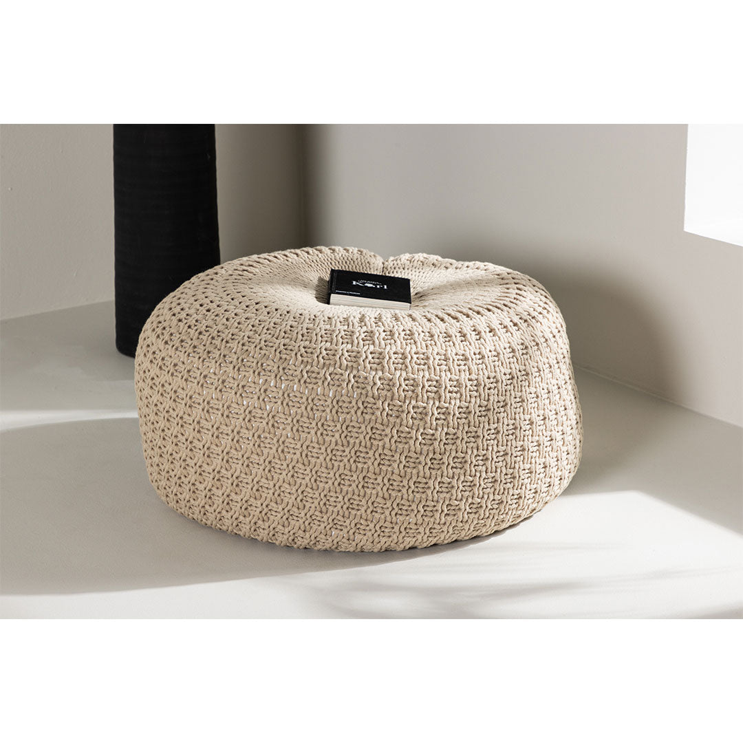 Marseille puf 60 x 35 cm i beige