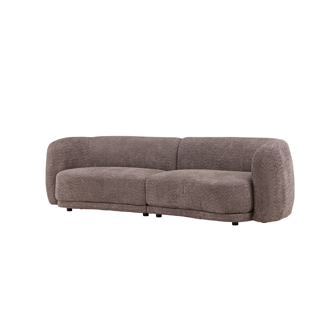 San Francisco 3-personers sofa 268 x 80 cm i brun