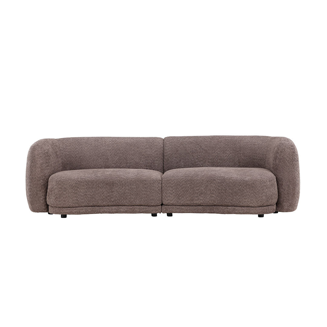 San Francisco 3-personers sofa 268 x 80 cm i brun