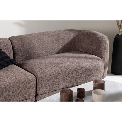 San Francisco 3-personers sofa 268 x 80 cm i brun