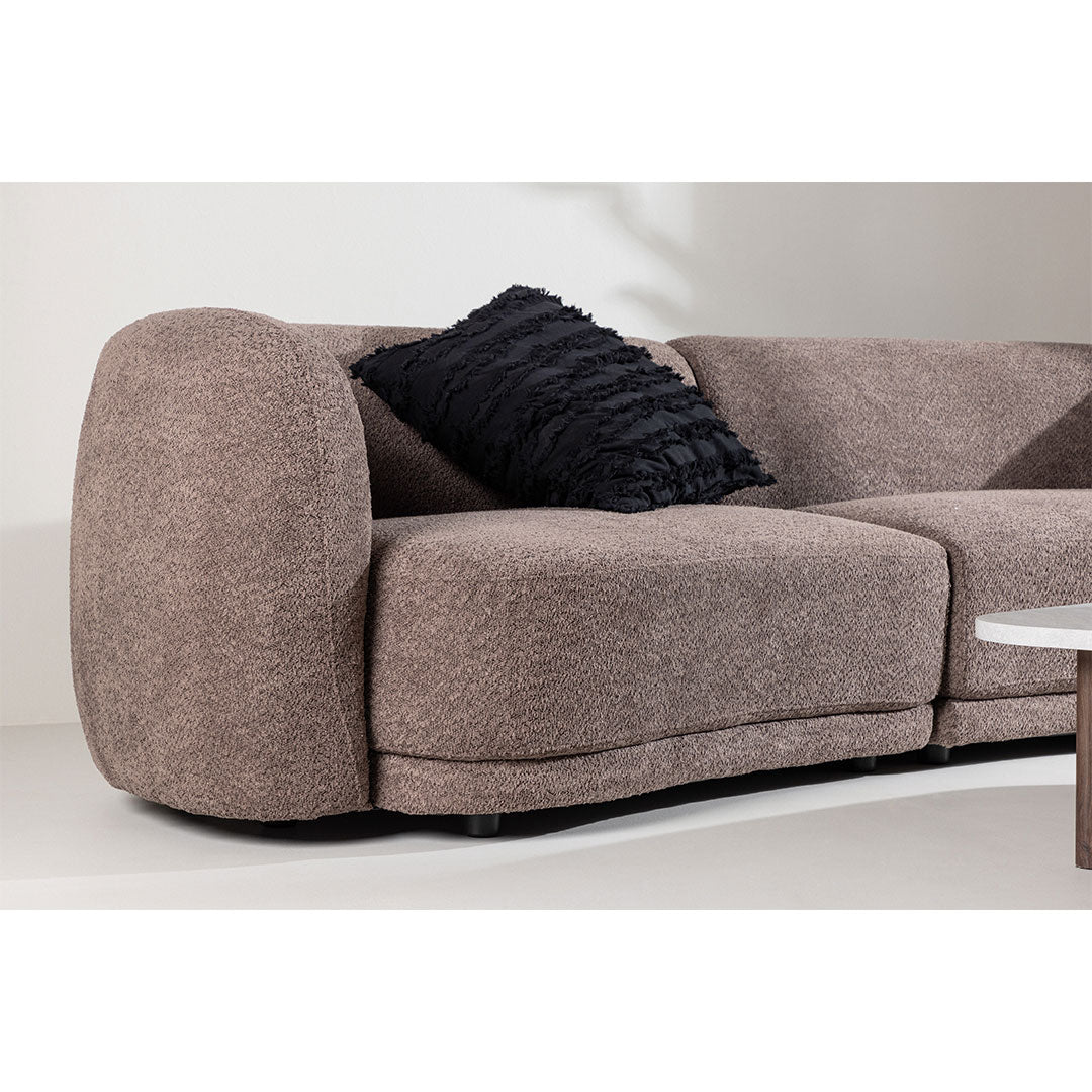 San Francisco 3-personers sofa 268 x 80 cm i brun