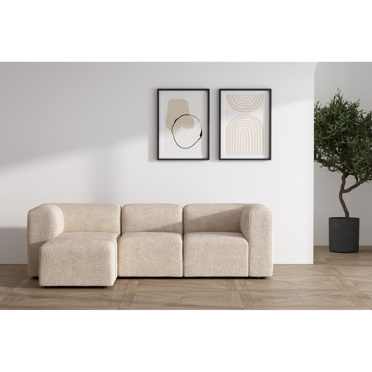 Warszawa chaiselongsofa venstrevendt 257 x 64 cm