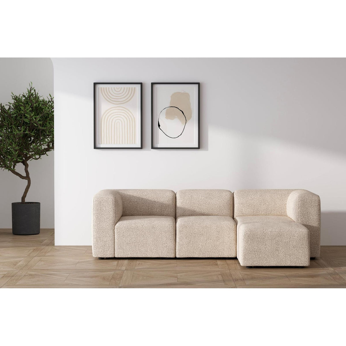 Warszawa chaiselongsofa venstrevendt 257 x 64 cm