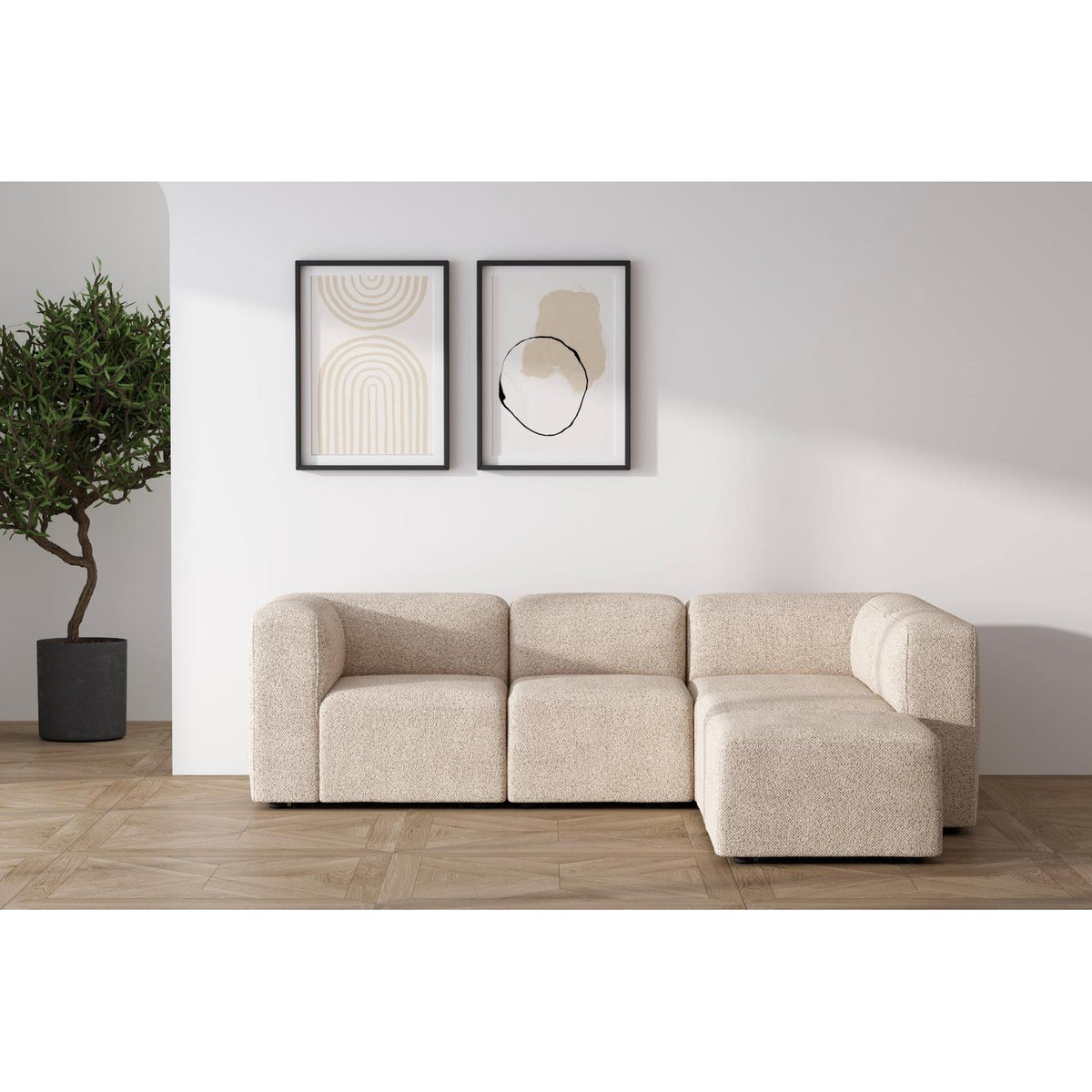 Warszawa chaiselongsofa venstrevendt 257 x 64 cm