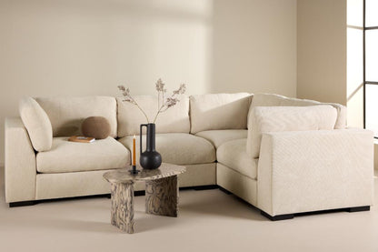 Torino hjørnesofa 298 x 86 cm i beige