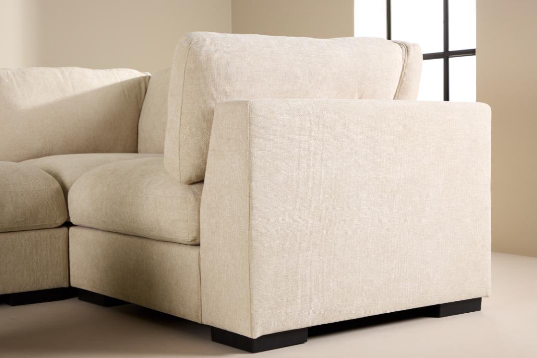 Torino hjørnesofa 298 x 86 cm i beige