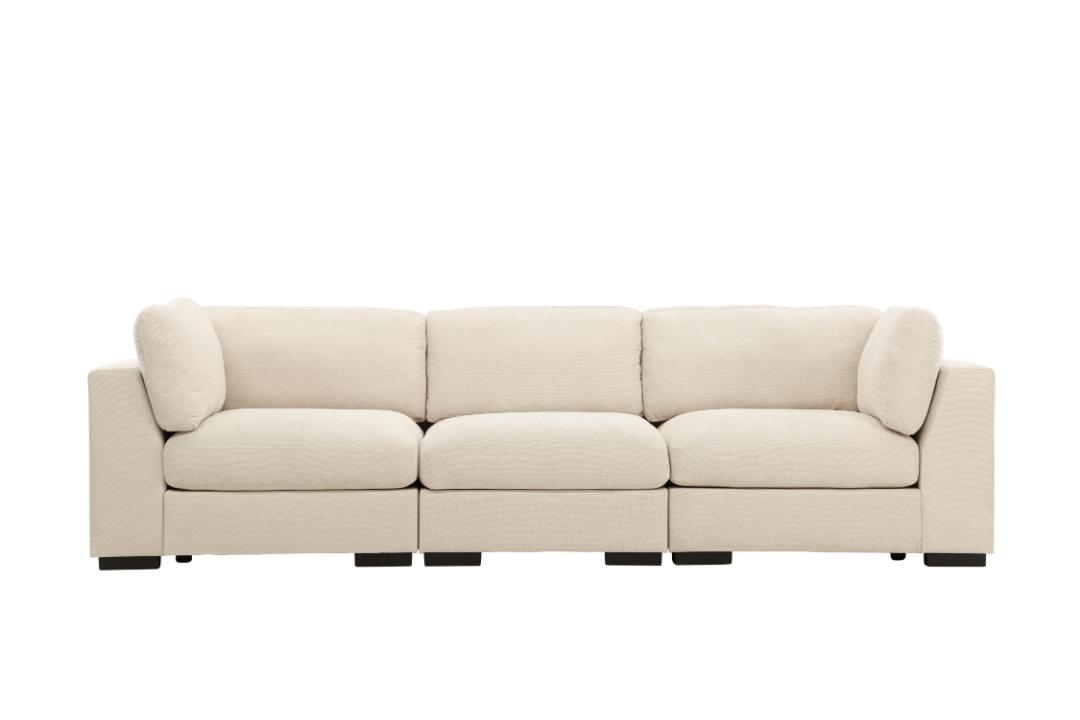 Torino 3-personers sofa 311 x 86 cm i beige