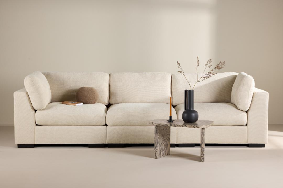 Torino 3-personers sofa 311 x 86 cm i beige