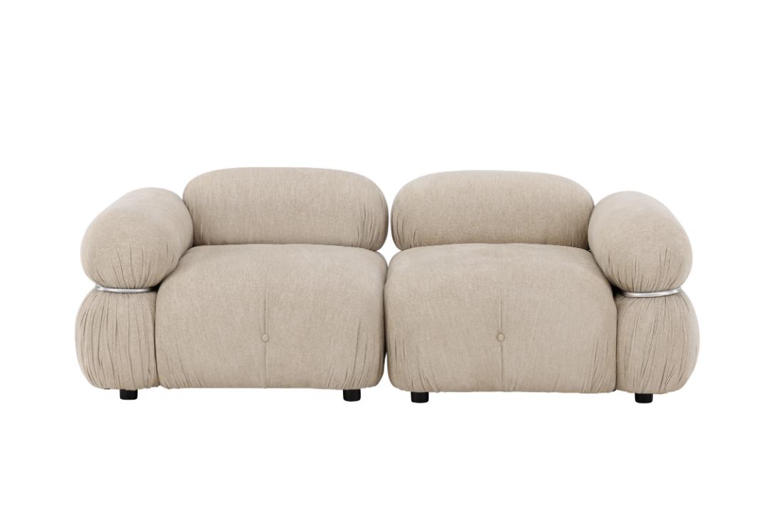 Stockholm 2-personers sofa 190 x 70 cm i beige