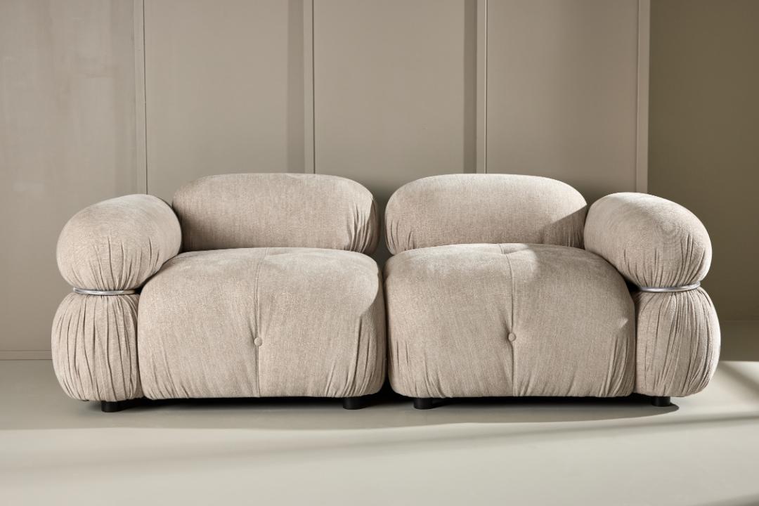Stockholm 2-personers sofa 190 x 70 cm i beige