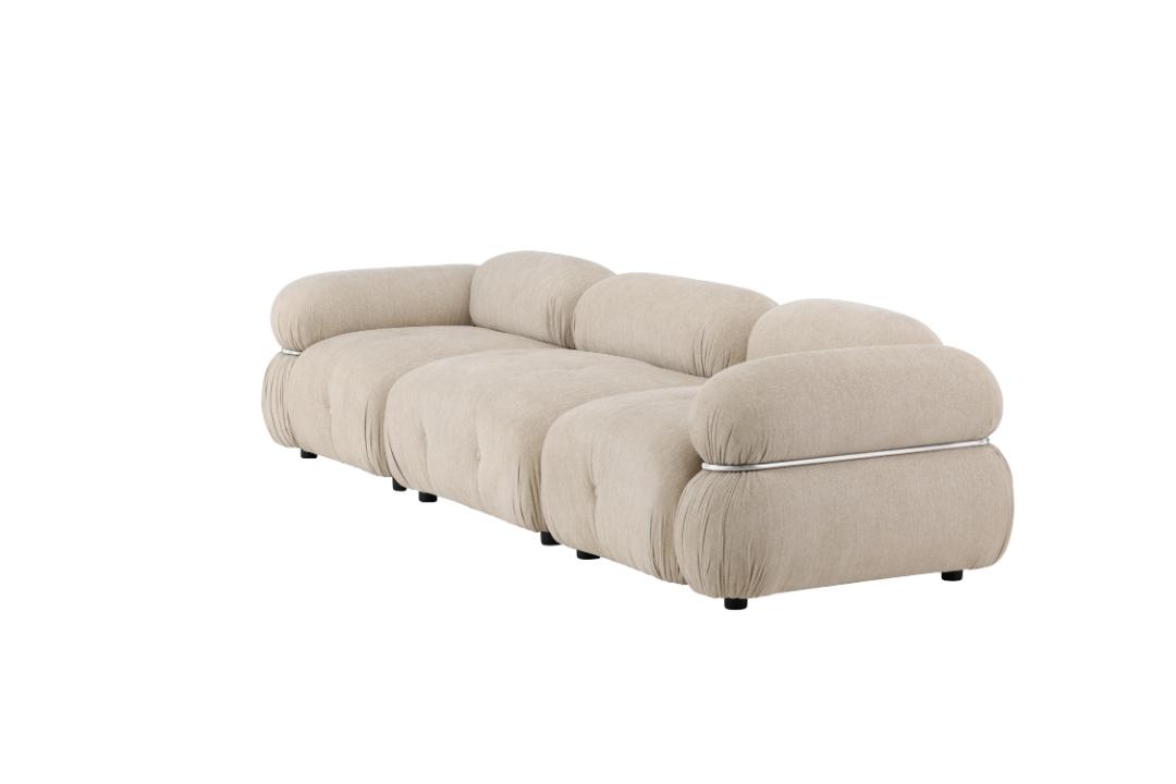 Stockholm 3-personers sofa 285 x 70 cm i beige