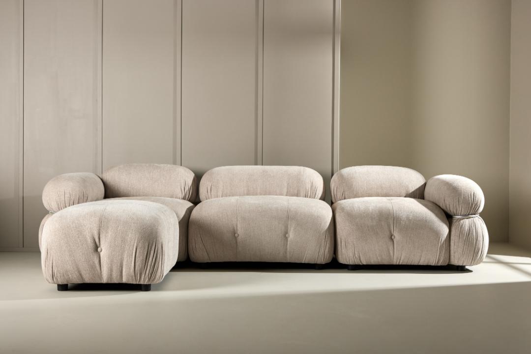 Stockholm hjørnesofa 285 x 70 cm i beige
