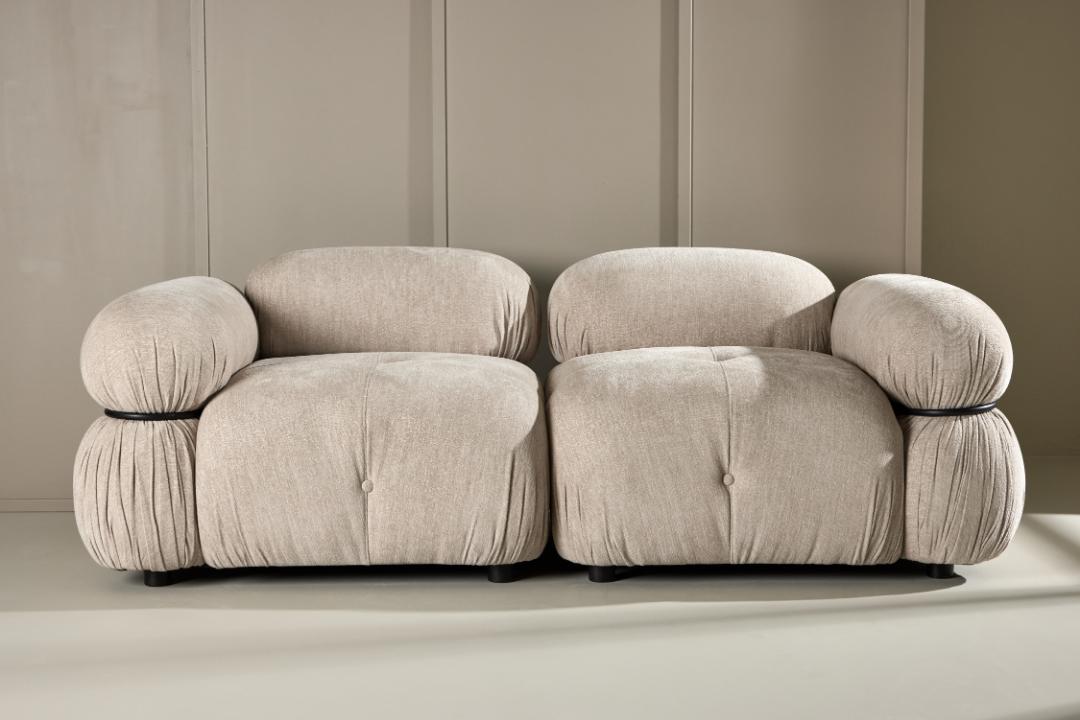 Stockholm 2-personers sofa 190 x 70 cm i beige