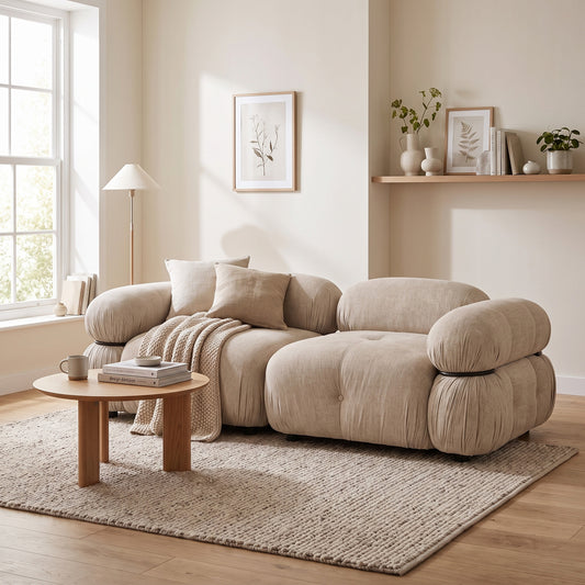 Stockholm 2-personers sofa 190 x 70 cm i beige