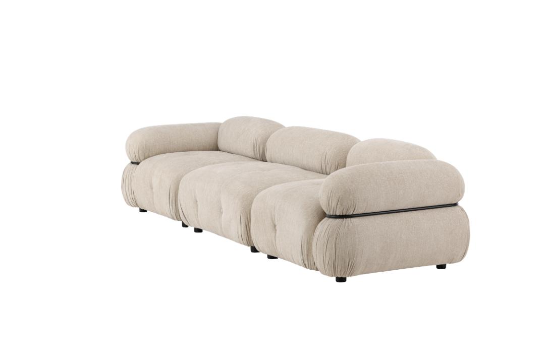 Stockholm 3-personers sofa 285 x 70 cm i beige