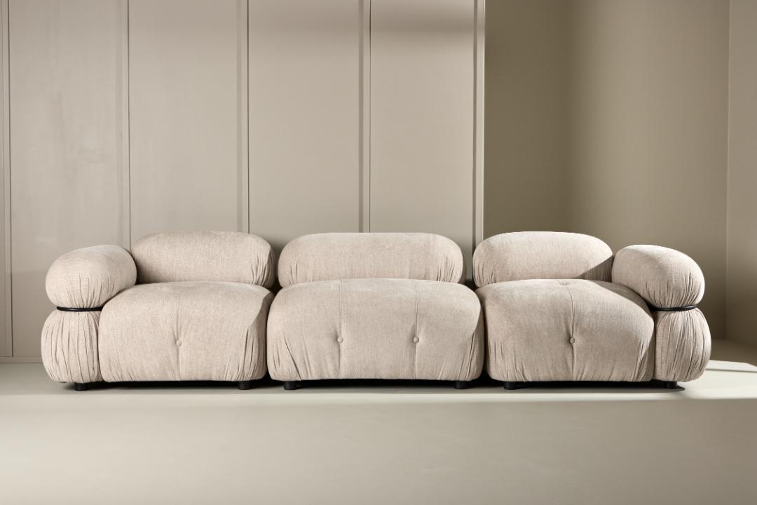 Stockholm 3-personers sofa 285 x 70 cm i beige