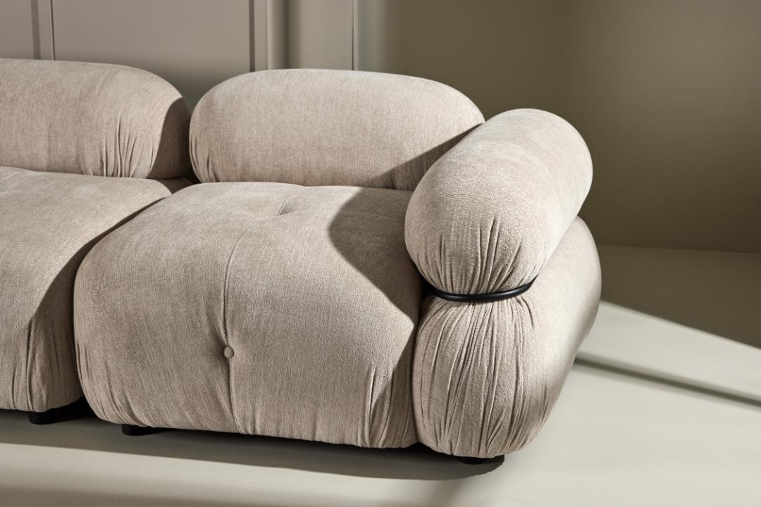 Stockholm 3-personers sofa 285 x 70 cm i beige