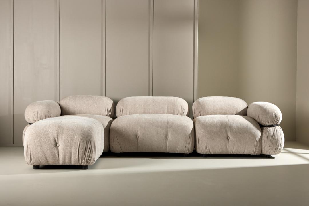 Stockholm hjørnesofa 285 x 70 cm i beige