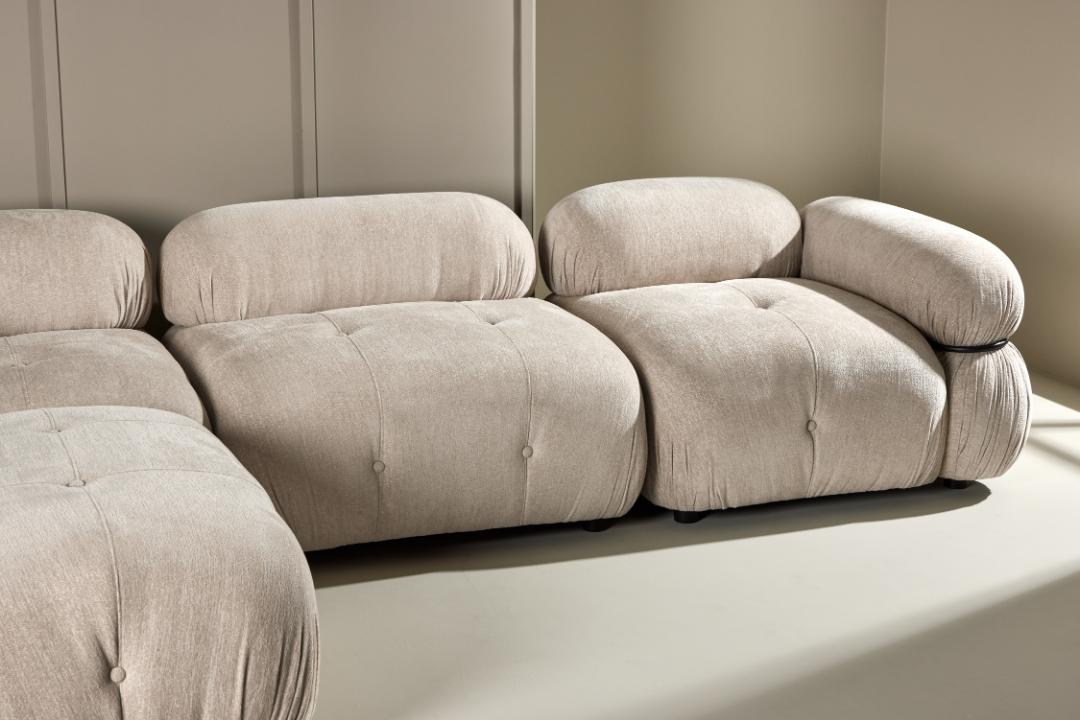 Stockholm hjørnesofa 285 x 70 cm i beige