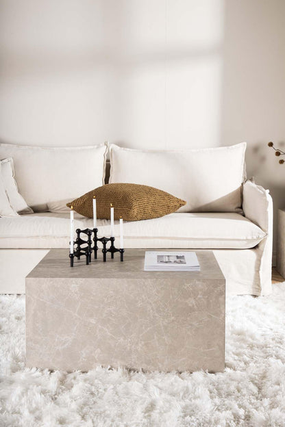 Siena sofabord 60 x 80 cm i beige