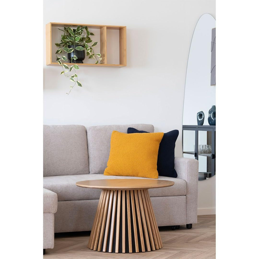 London sofabord Ø70 cm med lamelbase