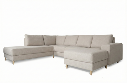Toronto sofa venstrevendt 288 x 82 cm i beige