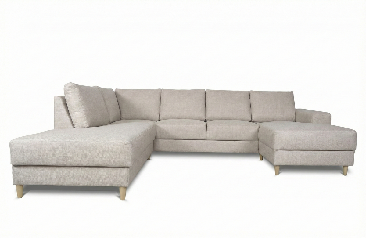 Toronto sofa venstrevendt 288 x 82 cm i beige