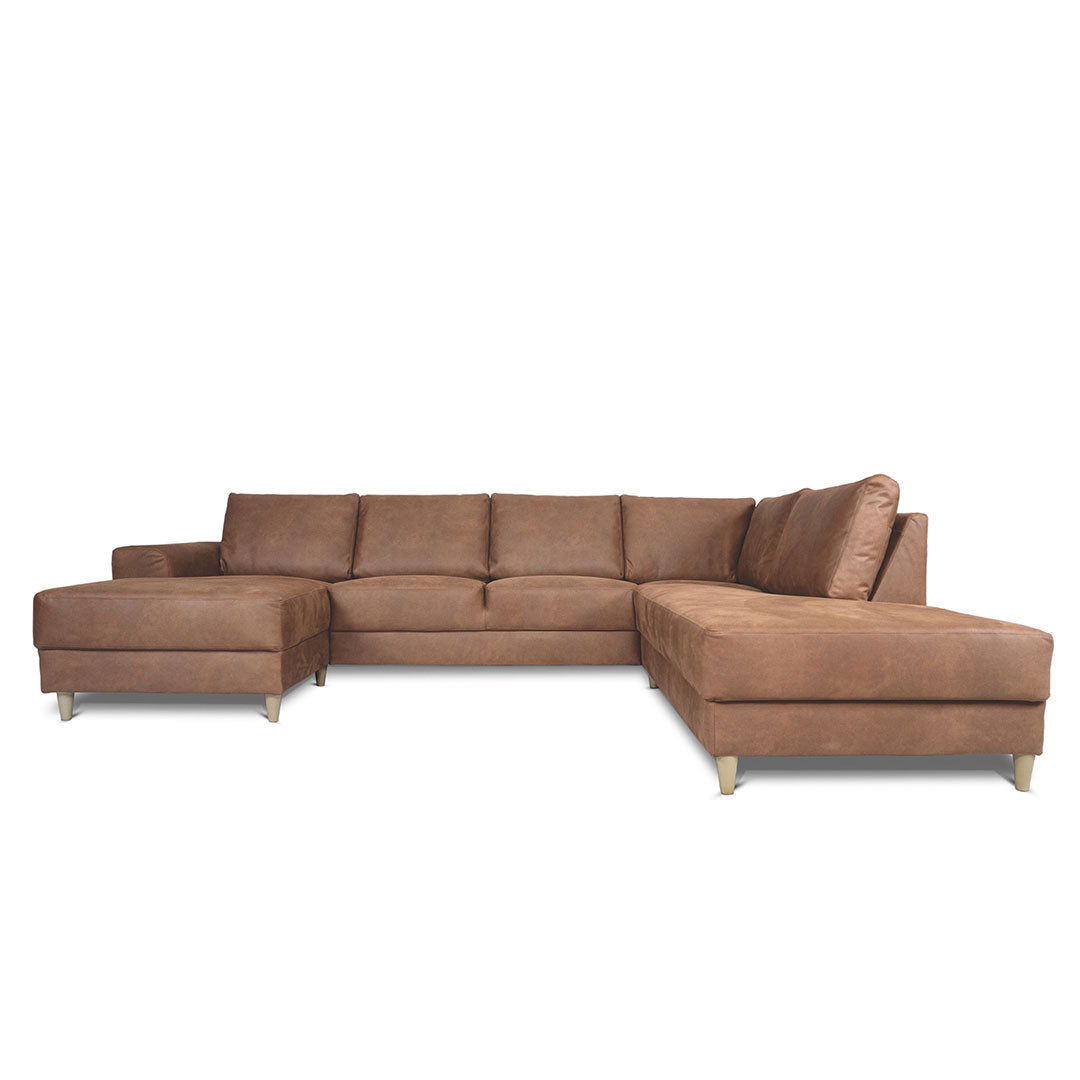 Toronto sofa højrevendt 288 x 82 cm i cognac