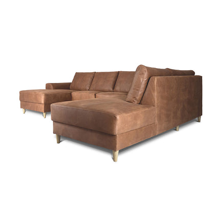 Toronto sofa højrevendt 288 x 82 cm i cognac
