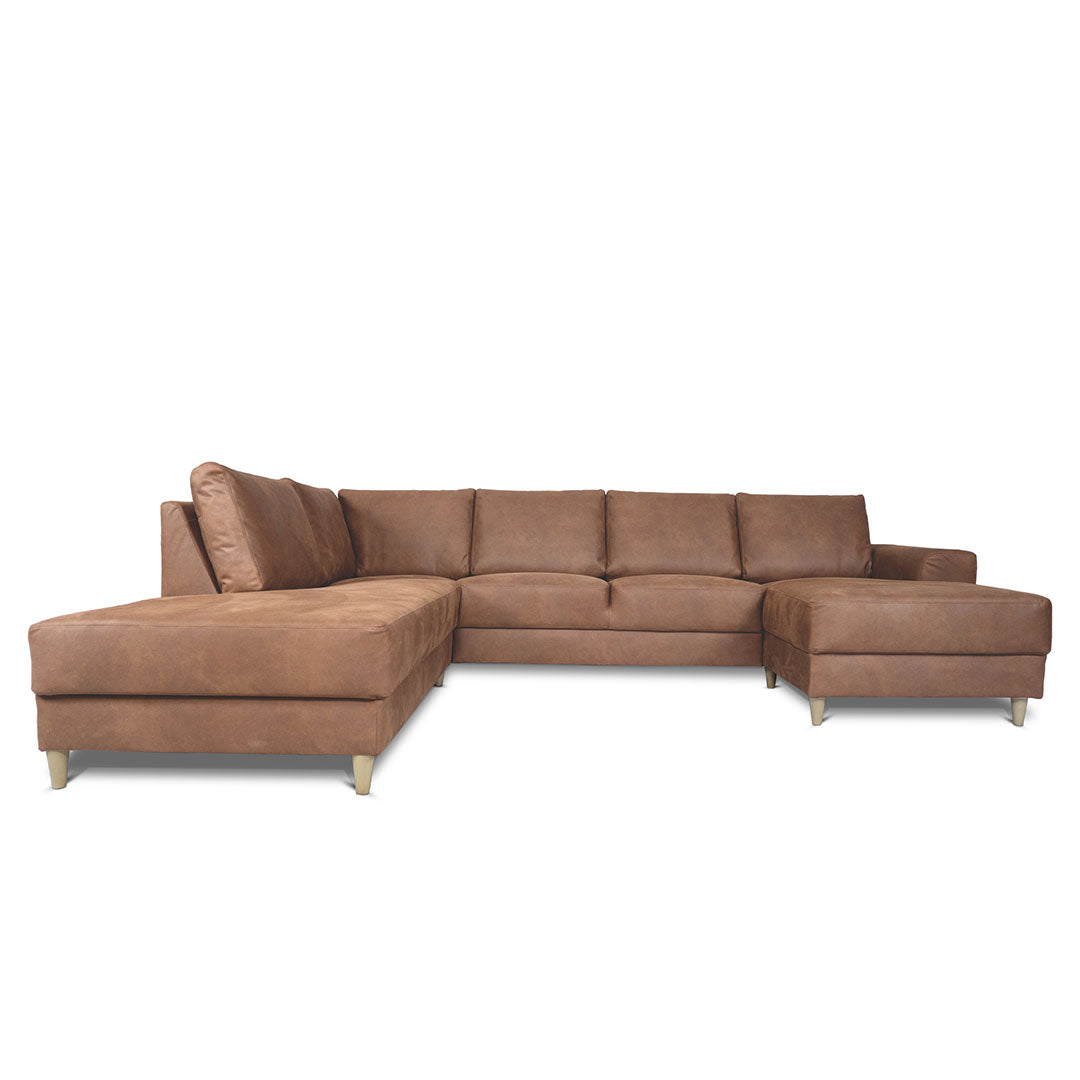 Toronto sofa venstrevendt 288 x 82 cm i cognac