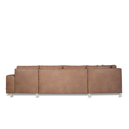 Toronto sofa højrevendt 288 x 82 cm i cognac