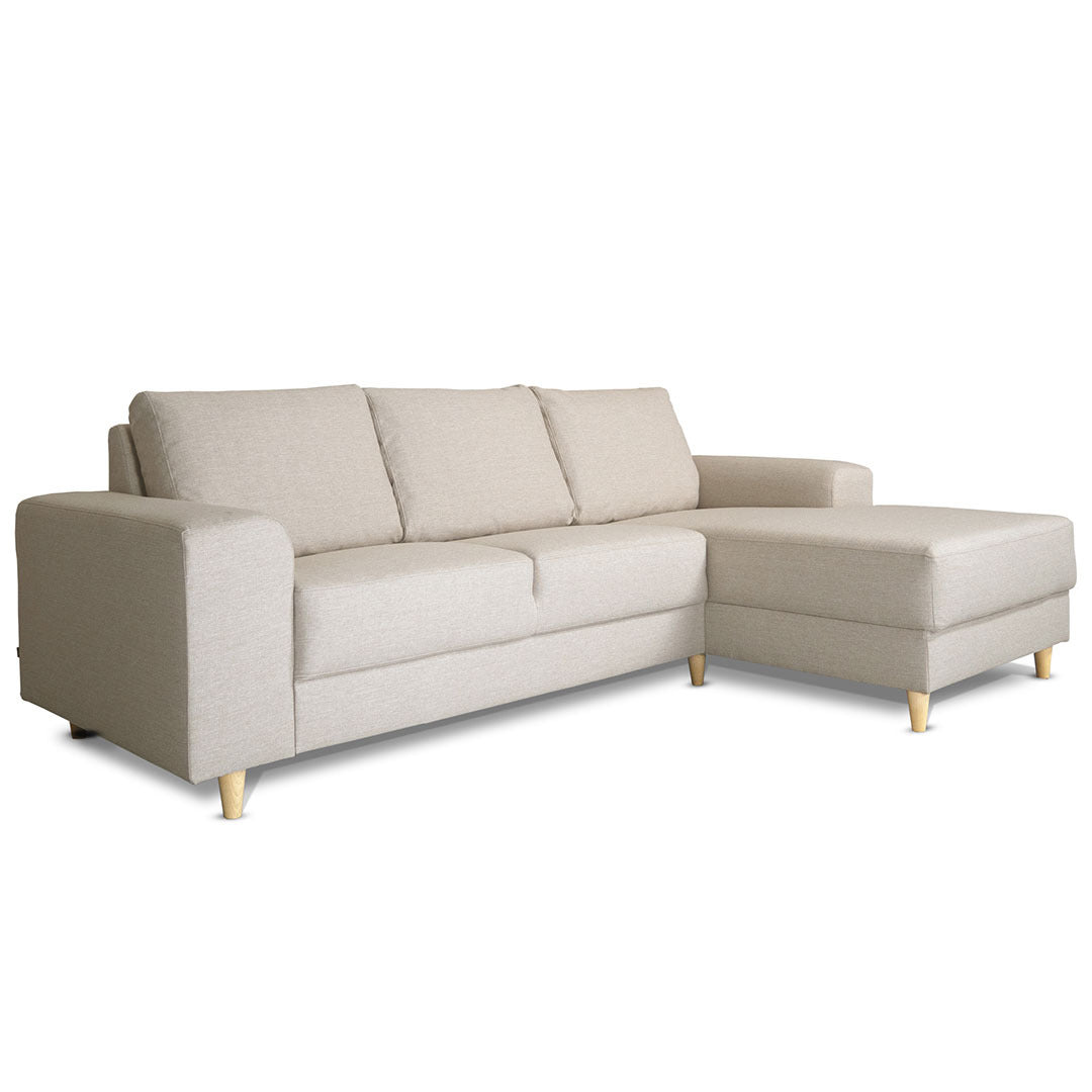 Toronto sofa med chaiselong højrevendt 222 x 82 cm