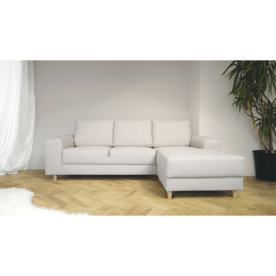 Toronto sofa med chaiselong højrevendt 222 x 82 cm